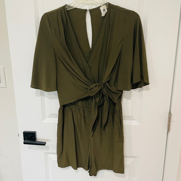 Olive Green Romper - Picture 1 of 3